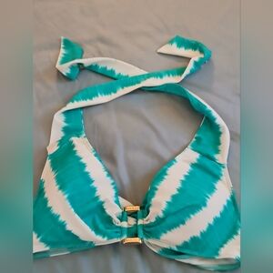 Ralph Lauren vintage Y2K Gold Bar Logo Bikini Top Size 8